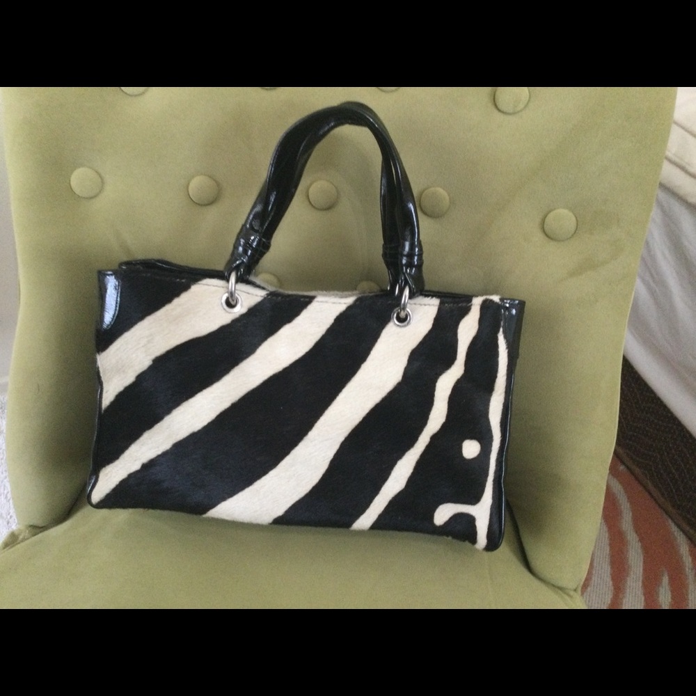 Cecconi Pierro Zebra Print Calf hair handbag